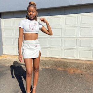 ladies white Crop top